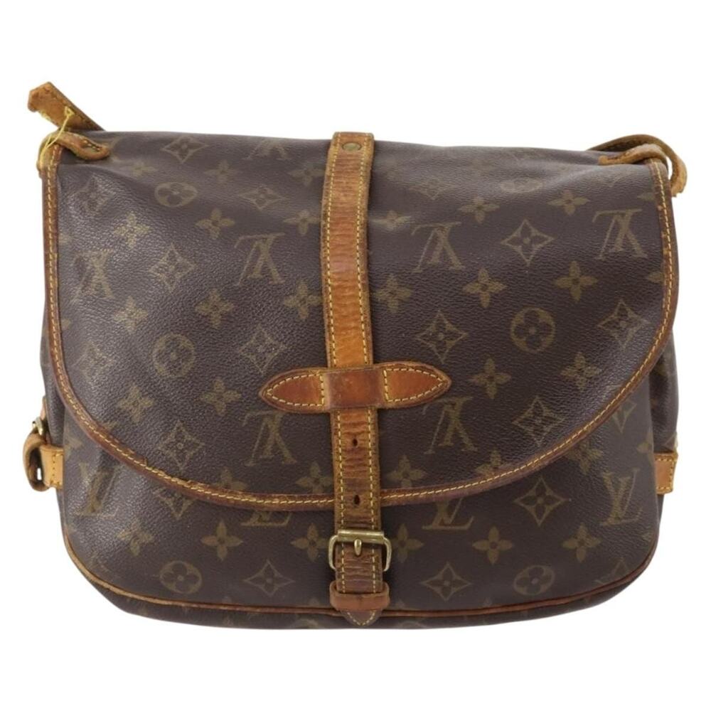 Louis Vuitton Monogram Saumur 30 Shoulder Bag Brown